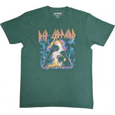 Def Leppard tričko Hysteria Album Art zelené