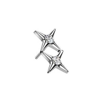 Šperky4U Náhradní ozdobná část k PUSH IN piercingu TITAN TIT1771