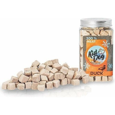 KIDDOG Super Premium 100% Freeze Dried Duck Cubes kacacie mäso sušené mrazom pre psy 75 g