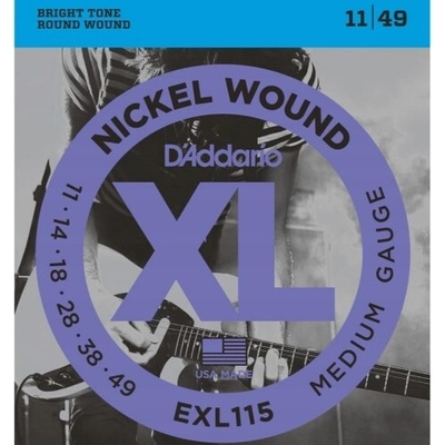 D'Addario EXL115 struny pre elektrickú gitaru 11-49