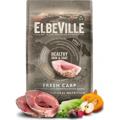 ELBEVILLE Adult All Breeds Fresh Carp Healthy Skin and Coat 4 kg