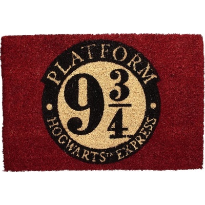 CurePink Harry Potter Nástupiště 9 a 3/4 FGE0006 červená 60 x 40 cm