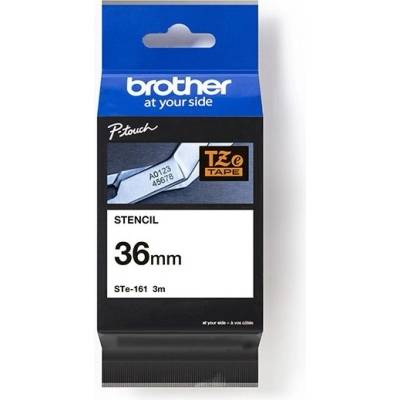 Brother originál páska do tlačiarne štítkov, Brother, STE-161, 3m, 36mm, kazeta s páskou Stencil STE161