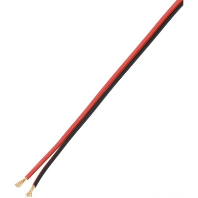 Tru Components TC-9202504 2x0.75 mm² čiernočervená 100 m