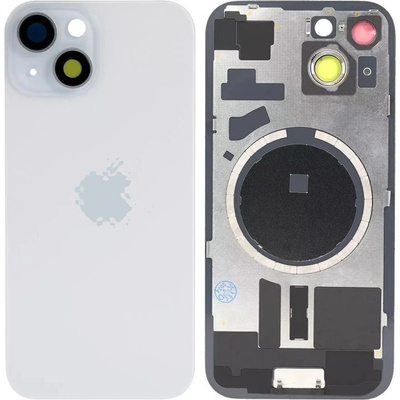 Kryt Apple iPhone 15 Sklo Zadního Housingu + Sklíčko Kamery + Kovová Destička + Magsafe Magnet modrý – Zboží Živě