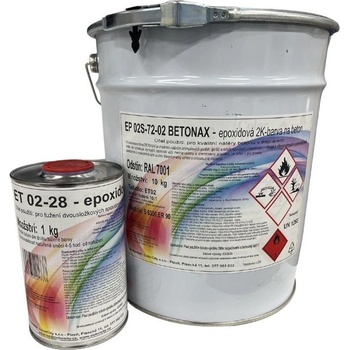 Betonax EP 02 dvousložková epoxidová barva na beton 11 kg šedá