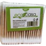  Ecocasa клечки за уши, Еко, 100 броя