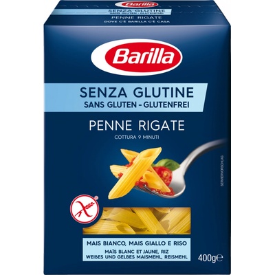 Barilla bezlepkové těstoviny Penne Rigate 400 g