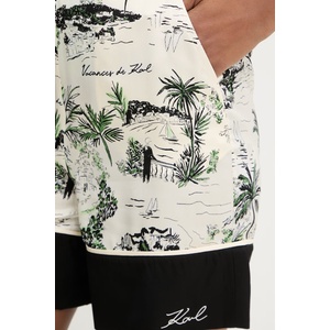 Karl Lagerfeld Къс панталон дамски с вискоза (B2W10027)