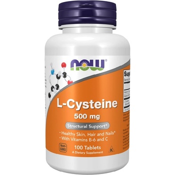 NOW NOW L-Cysteine 500 mg, 100 Tablets