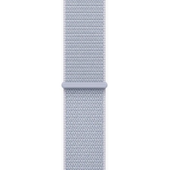 Apple Watch Series 10 46mm stříbrný hliník s oblačně modrým provlékacím řemínkem MWWN3QC/A