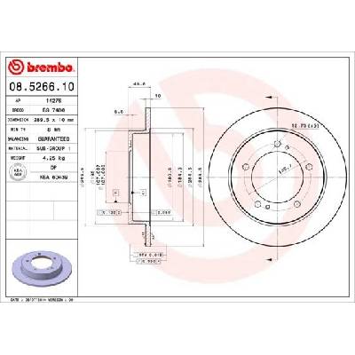 Brzdový kotouč BREMBO 08.5266.10