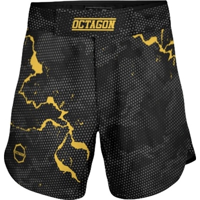 MMA trenky Octagon Marble Camo žlté