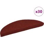 vidaXL Изтривалки за стълби, самозалепващи се, 30 бр. , 56x17x3 см, бордо червени, полукръгли (B.V.)