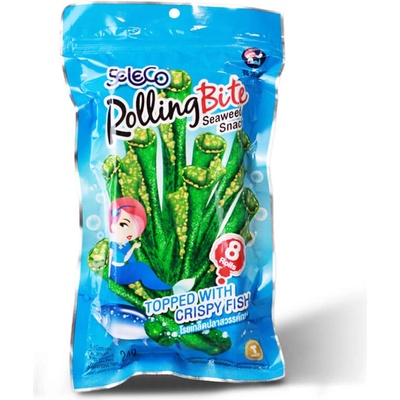 Rolling Bite Snack z morských rias s chrumkavými rybami SELECO 24 g