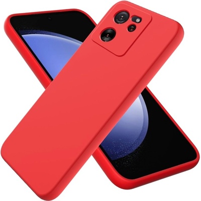 PROTEMIO 67412 RUBBER Ochranný kryt pre Xiaomi 13T / 13T Pro červený