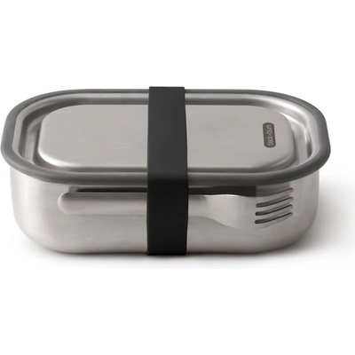 black+blum Кутия за храна Black+Blum BAM-SS-L018, 1 l, Правоъгълна, Подходяща за фурна, Без BPA, Неръждаема стомана, Сив (BAM-SS-L018)