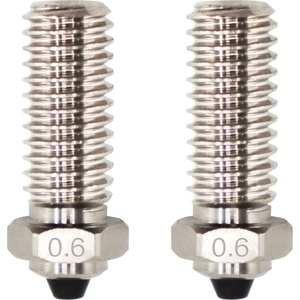 QIDI Tech Биметална дюза за X-Smart 3/X-Plus 3/X-Max 3/Q1-Pro - Комплект от 2 бр. - 0, 6 mm (728683350068)