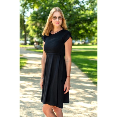 Jsem máma bambusové kojicí šaty černé – Sleviste.cz