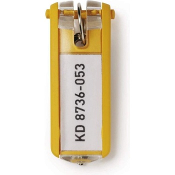 Durable Ключодържатели, резервни, с табелка, 6 броя, жълти (6135140053)