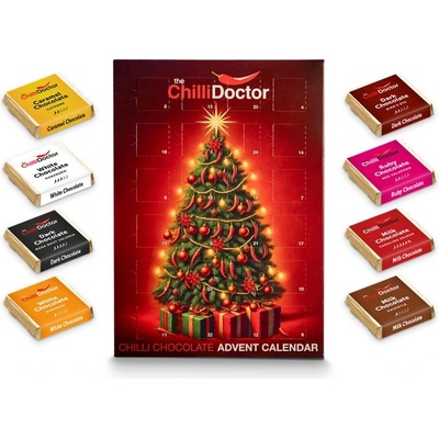 The Chilli Doctor Chilli čokoládový adventní kalendář 2024 – Zboží Dáma The Chilli Doctor Chilli čokoládový adventní kalendář 2024 – Zboží Dáma