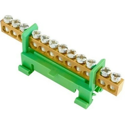 Eleman Nulovací a rozbočovací můstek (12 svorek) zelený – Sleviste.cz