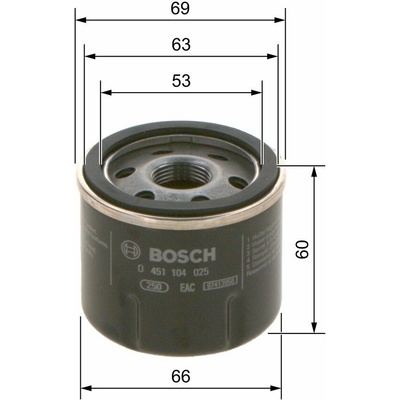 Olejový filter BOSCH 0 451 104 025
