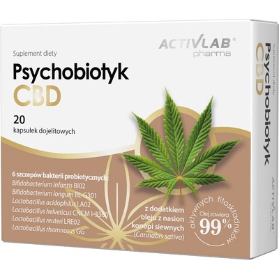 ACTIVLAB Pharma Psychobiotic CBD, 20 Capsules