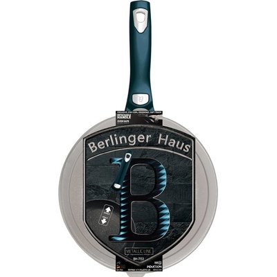 BerlingerHaus Pánev s odnímatelnou rukojetí + víko Metallic Line Aquamarine Edition 28 cm