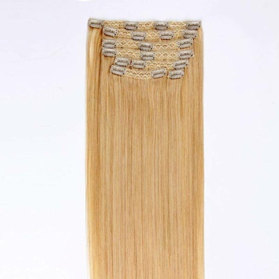 VLASY CLIP IN LUXURY ROYAL BLOND #613,120g, 50cm, 7pásů, 100% lidské vlasy