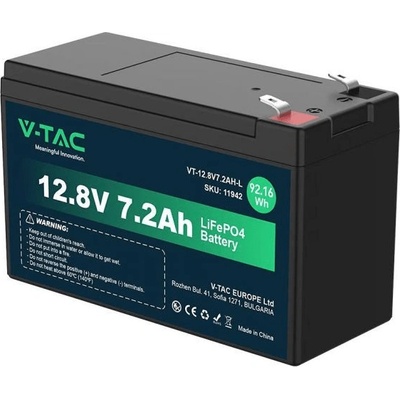 V-TAC LiFePO4 12,8V 7,2Ah VVT-12.8V 7.2AH-L 150x63x93mm