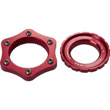 Adaptér Reverse kotúče diskovej brzdy centerlock/6-otv červená