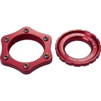 Adaptér Reverse kotúče diskovej brzdy centerlock/6-otv červená