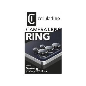Cellularline Glass for Camera Ring for Galaxy S26 Ultra (CAMERARINGGALS26U)