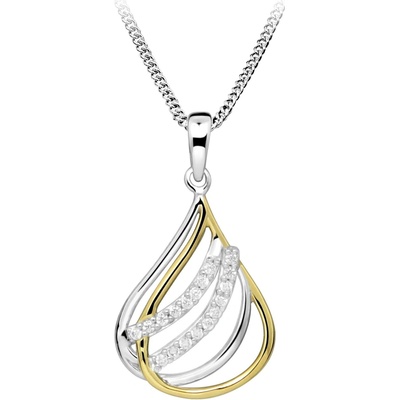 Silver Cat Strieborný náhrdelník so zirkónmi SC609