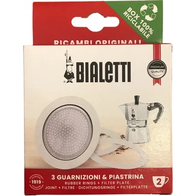 Bialetti Запечатване на алуминиева кафемашина Bialetti 2 чаши