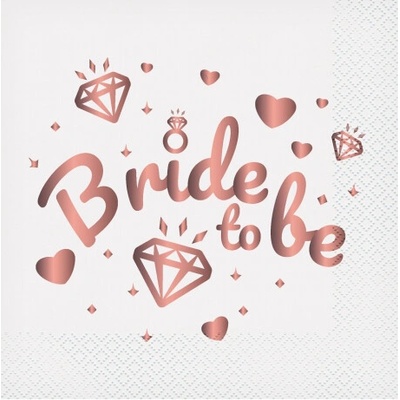Godan Servítky Bride to be biele 33x33cm 20ks