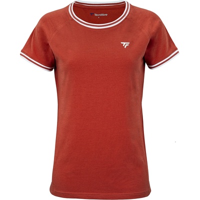 Tecnifibre Dámske tričká Team Stretch terracotta Červený