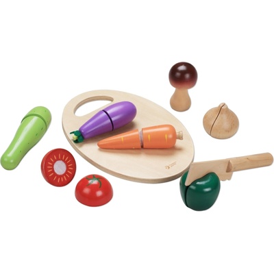 Classic World Детски дървен комплект за рязане - зеленчуци (2825)