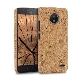 Image 1 of kwmobile Твърд калъф за Motorola Moto E4 - светлокафяв