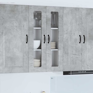 vidaXL Панел за миялна машина KALMAR Циментено сиво 60 x 31 x 100 см (884827)