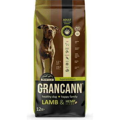 Grancann Adult M & L Lamb & Hemp Seeds 12 kg