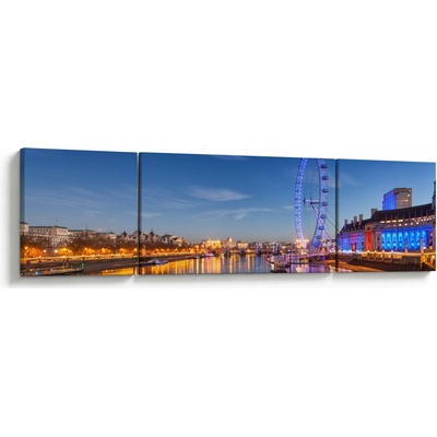 Obraz London Eye, třídílný 170x50 cm