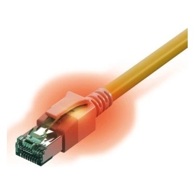 SACON Захранващ кабел, Sacon, кат. 6A, 0.5m, Жълт (21.15.2330)