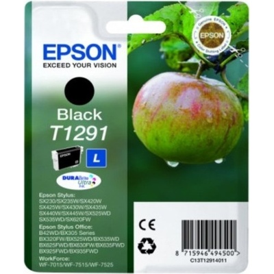 Epson Оригинален мастилен картридж Epson Black T1291 за SX425W "C13T12914011 (C13T12914011)