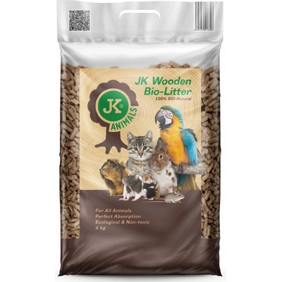 JK Wooden Litter drevená podstielka 4 kg