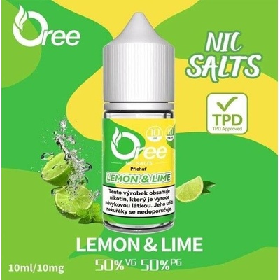 Oree Salt Citrón a limetka 10 ml 10 mg