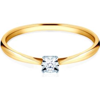 SAVICKI Годежен пръстен Savicki: двуцветно злато, диамант