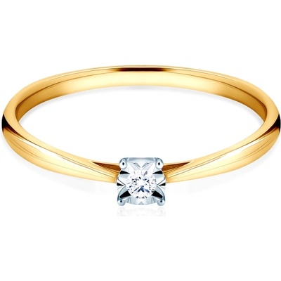 SAVICKI Годежен пръстен Savicki: двуцветно злато, диамант