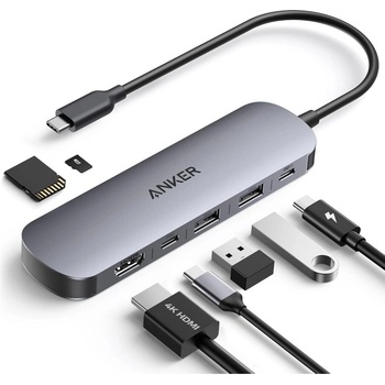 Anker 7-in-1 USB-C PD Media Hub 4K @ 60Hz HDMI, 85W PD (A83D20A1)